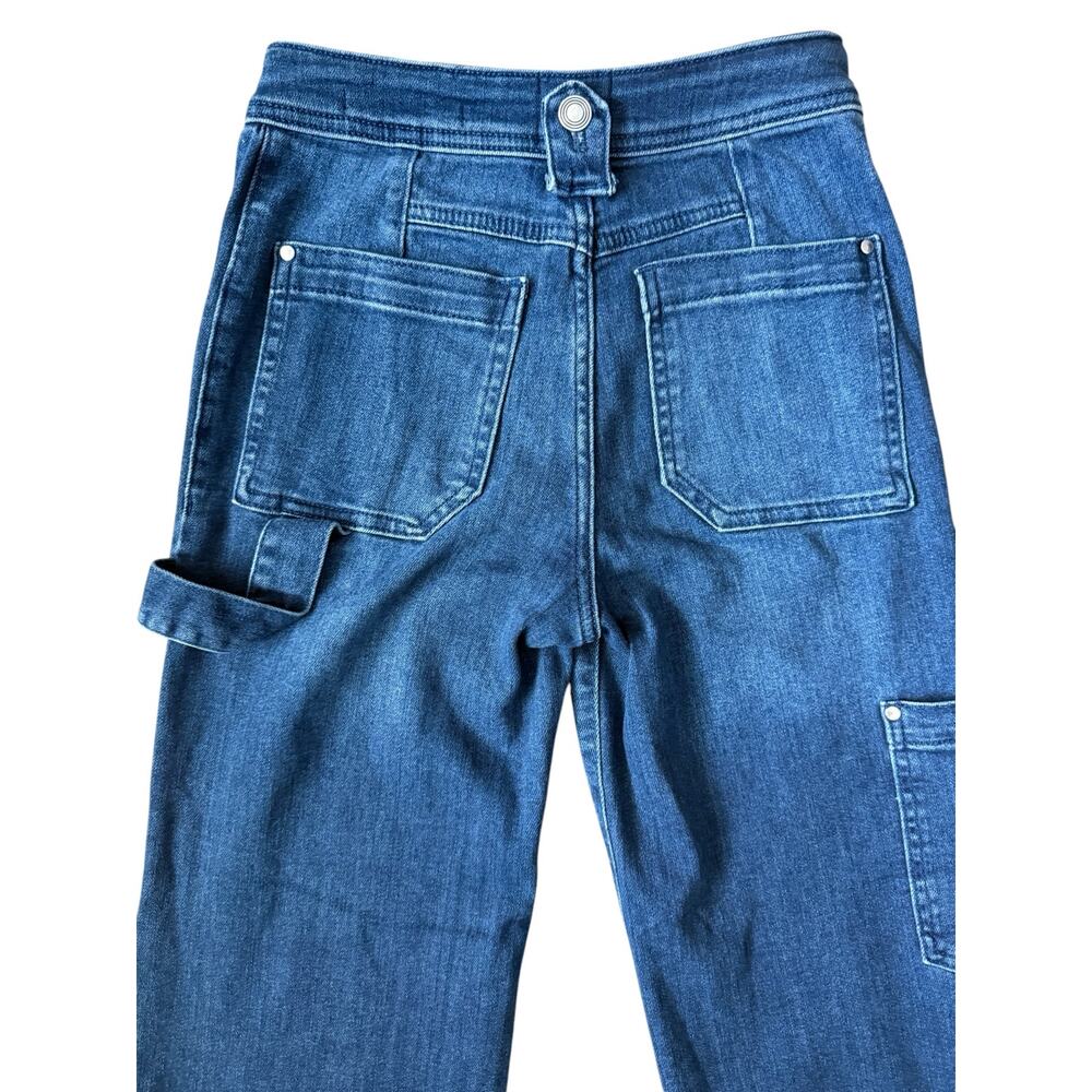 Anthropologie Maeve Carpenter High-Rise Crop Jeans Denim Dark Size 25 - Picture 10 of 11